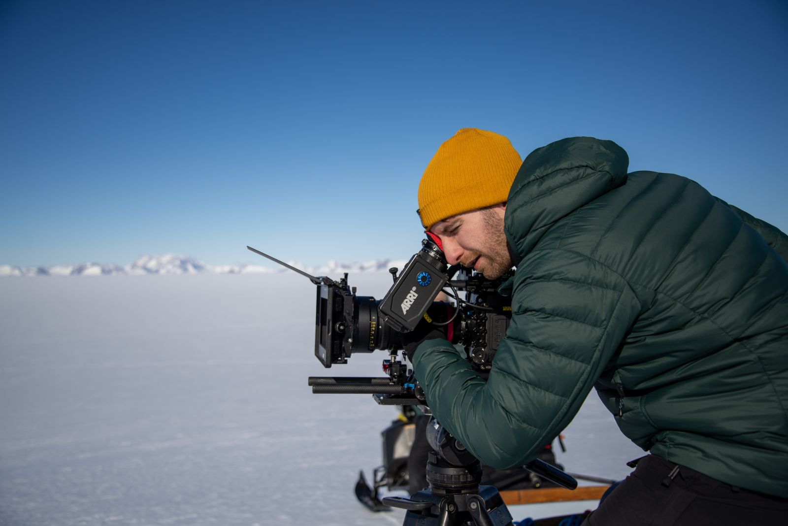 Pieter Van Alphen shooting with Angénieux Optimo Ultra Compact in Antartica
