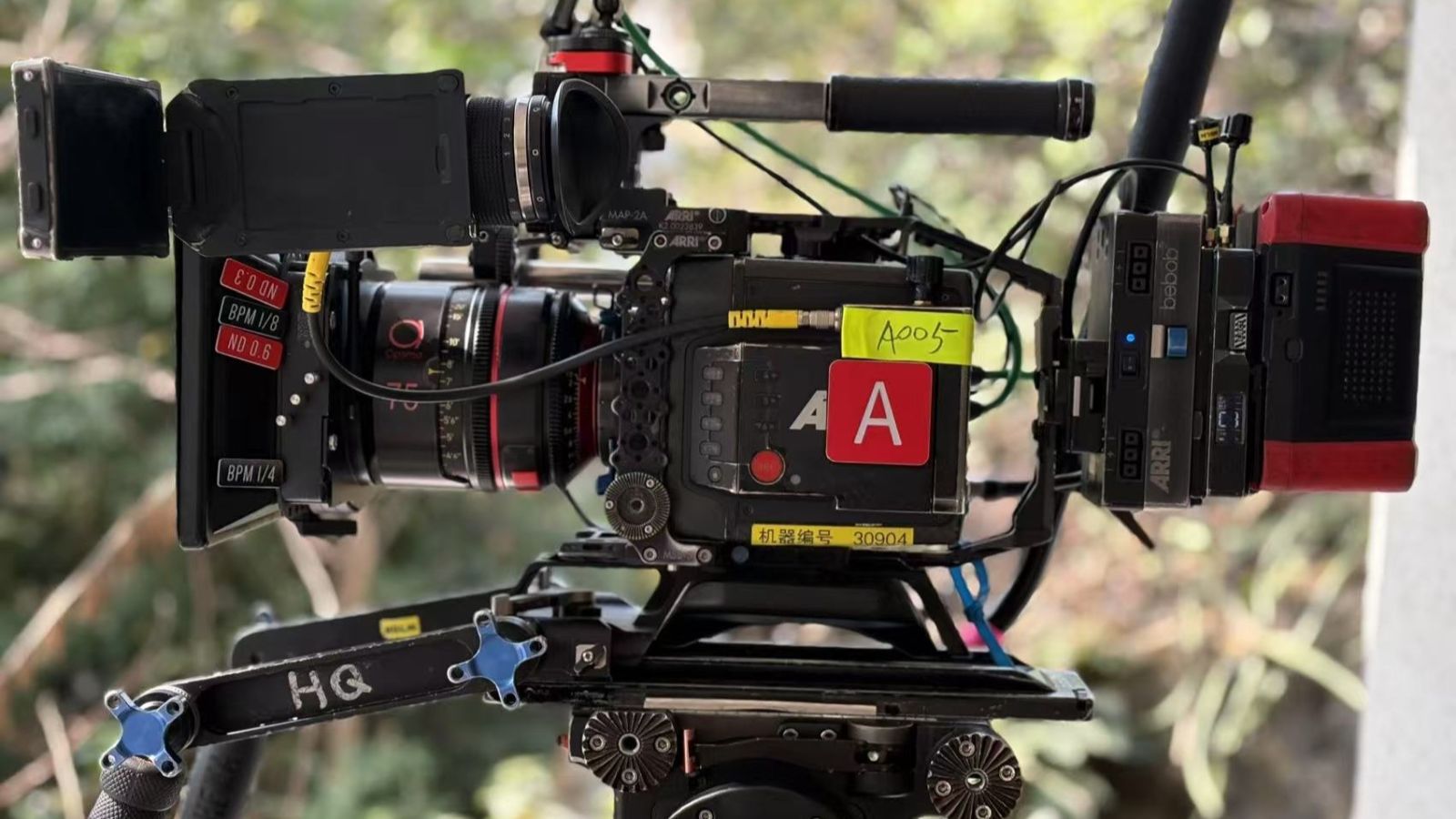 Camera setup with Optimo Prime F75 on it